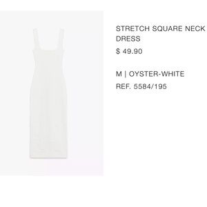 Zara Oyster-White Midi Dress